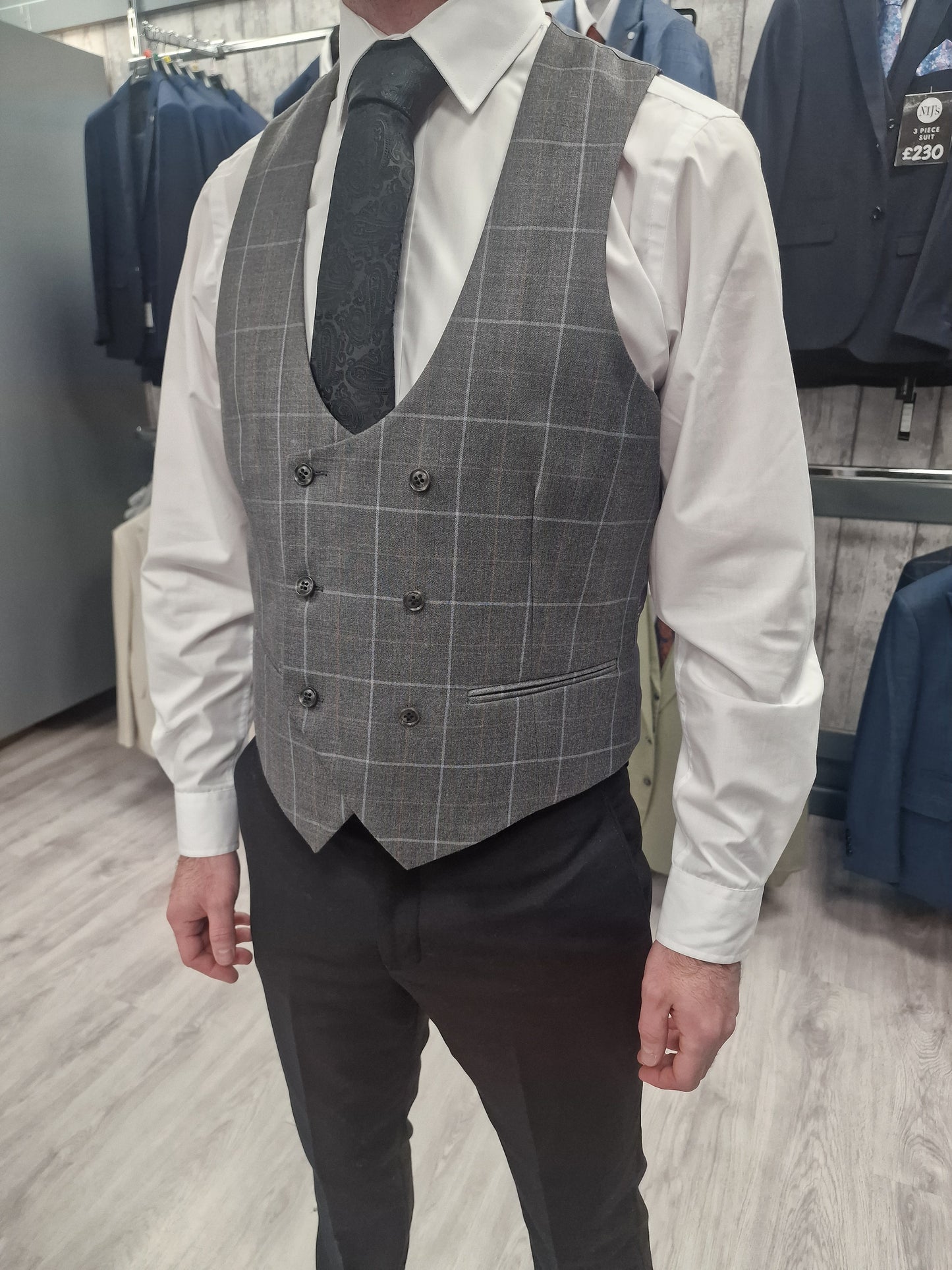 Sean Suit with black trousers