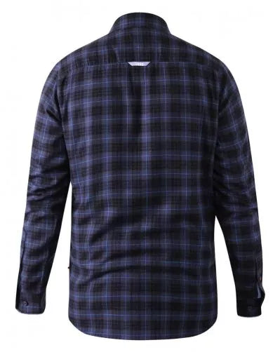 DOVERCOURT Flannel Check Shirt With Button Down Collar And Pocket