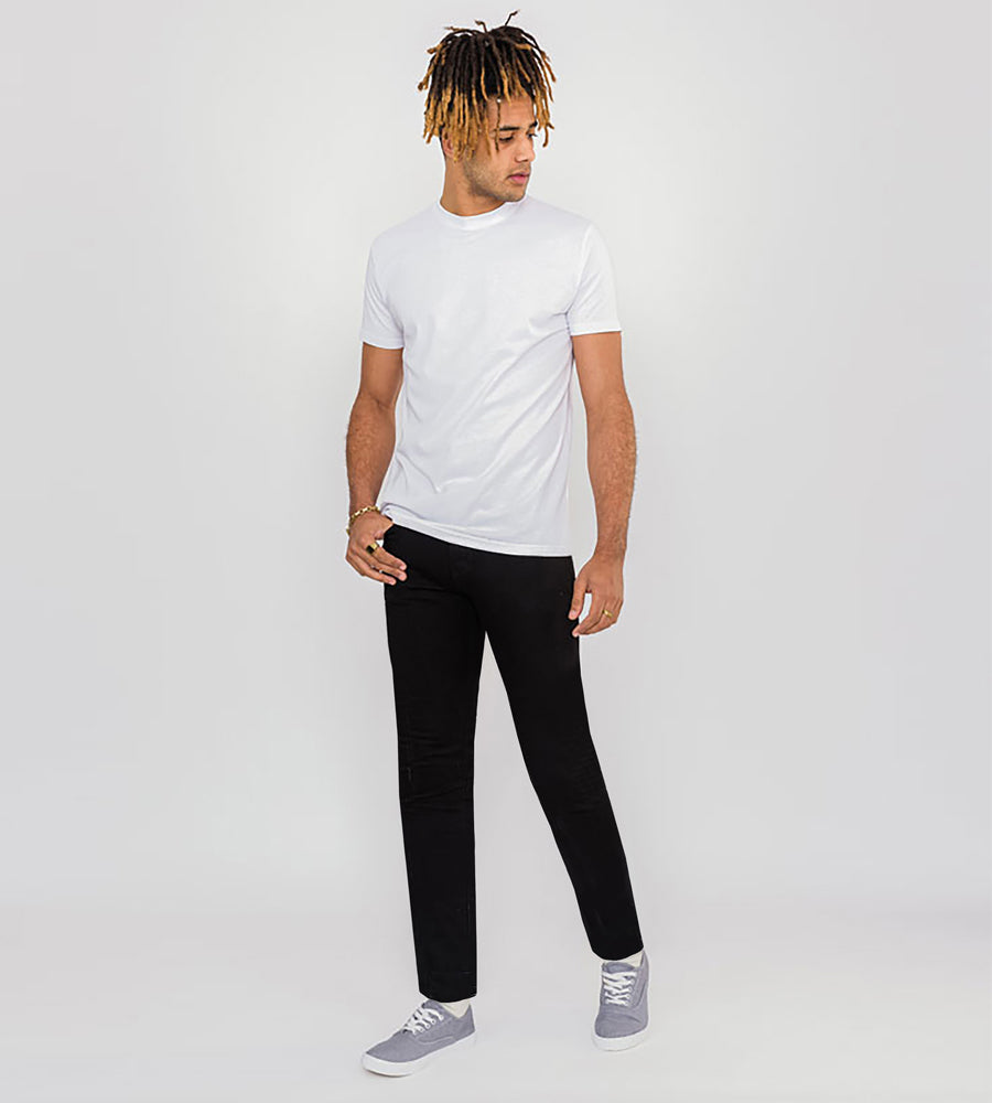Claude Tapered Leg Black Jeans