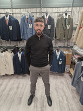 Load image into Gallery viewer, Warren Black Half Zip with Grey Chinos