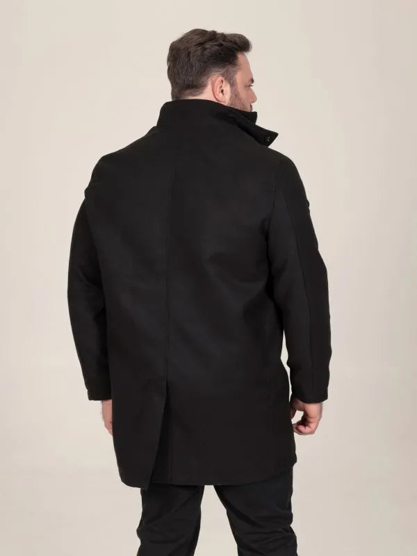 Overcoat Jacket With Quilted Centre Panel