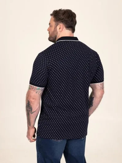 REID Polo With Jacquard Collar Pocket And Cuffs
