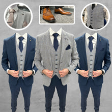 Load image into Gallery viewer, Arriga Grey + Calvin Navy Wedding Quotation 1