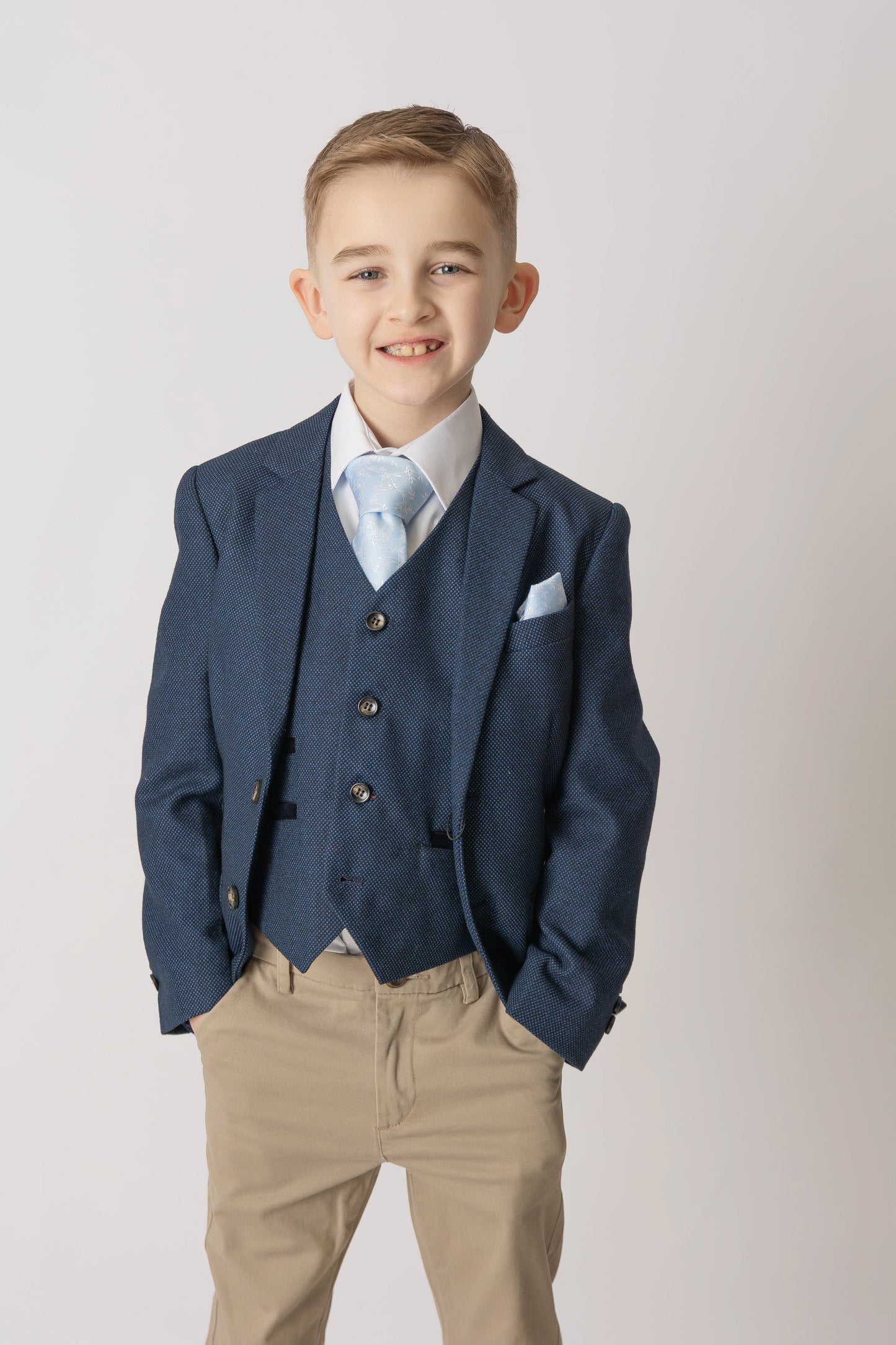 Arthur Navy with sand chino