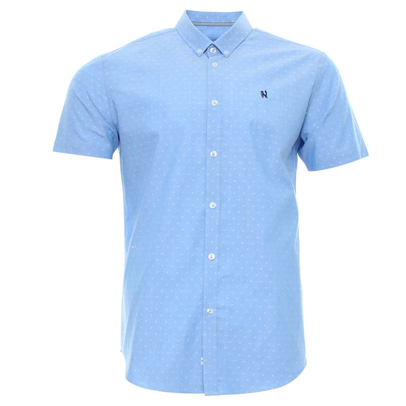 Callus Sky Blue Short Sleeved Shirt