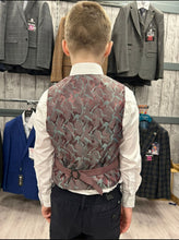 Load image into Gallery viewer, 1880 Conan Salmon Pink 3 Piece Suit with navy trouser