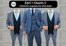 Load image into Gallery viewer, Earl Blue + Calvin Navy Wedding Quotation 1