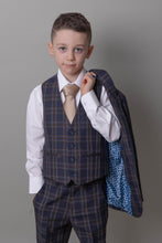 Load image into Gallery viewer, Boy's Otis Check 3 Piece Suit