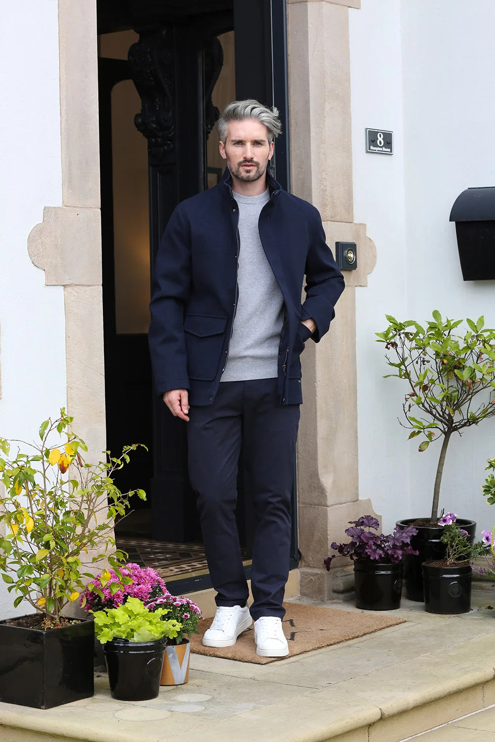 Kenrow Huxley Coat Navy