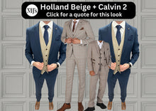 Load image into Gallery viewer, Holland Beige + Calvin Navy Wedding Quotation 2
