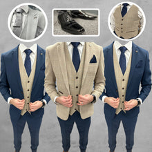 Load image into Gallery viewer, Holland Beige + Calvin Navy Hire Wedding Quotation