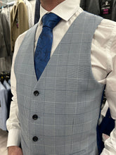 Load image into Gallery viewer, Mark Sky Blue Jacket & Waistcoat - Black Trousers