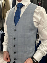 Load image into Gallery viewer, Calvin 2 Piece with Mark Sky Blue waistcoat