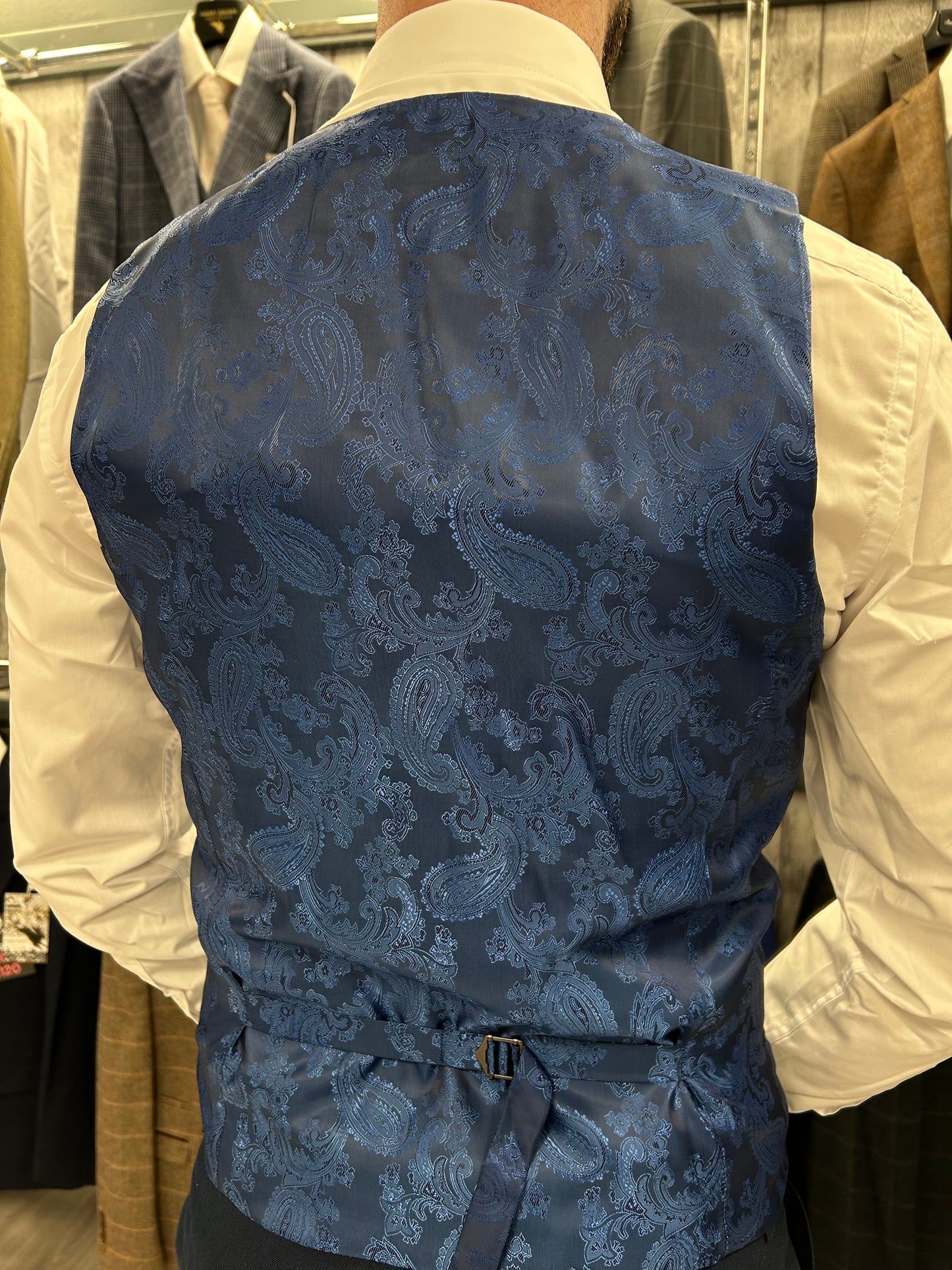 Calvin 2 Piece with Mark Sky Blue waistcoat