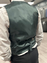 Load image into Gallery viewer, Green velvet tuxedo 3 piece suit for hire