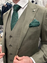 Load image into Gallery viewer, Sage Green Jacket & Waistcoat - Navy Trousers