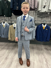Load image into Gallery viewer, Boy's Mark Sky Blue 3 Piece Suit