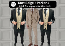 Load image into Gallery viewer, Kurt Beige + Parker Black Hire Wedding Quotation 1