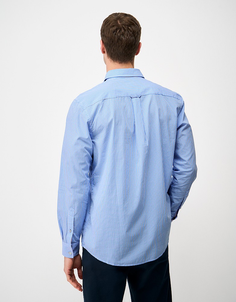 Micro Gingham Sky Blue