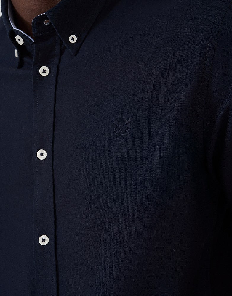 Crew Slim Fit Oxford Shirt in Heritage Navy