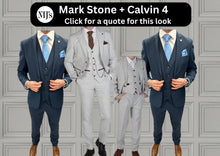 Load image into Gallery viewer, Mark Stone + Calvin Navy Wedding Quotation 4