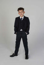 Load image into Gallery viewer, Navy 3 piece boy's suit for hire