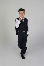 Load image into Gallery viewer, Navy 3 piece boy's suit for hire