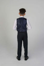 Load image into Gallery viewer, Navy 3 piece boy's suit for hire
