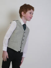Load image into Gallery viewer, Boy's Camden Sage Green 3 Piece Suit with navy trouser