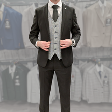 Load image into Gallery viewer, Parker Black with Arriga Waistcoat + Parker Black Hire Wedding Quotation