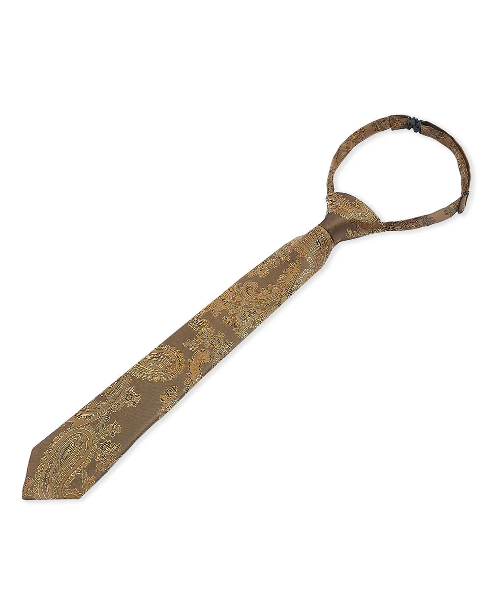 Boys Light Brown Paisley Tie