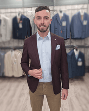 Load image into Gallery viewer, Regent Wine Jacket with Sand Chino