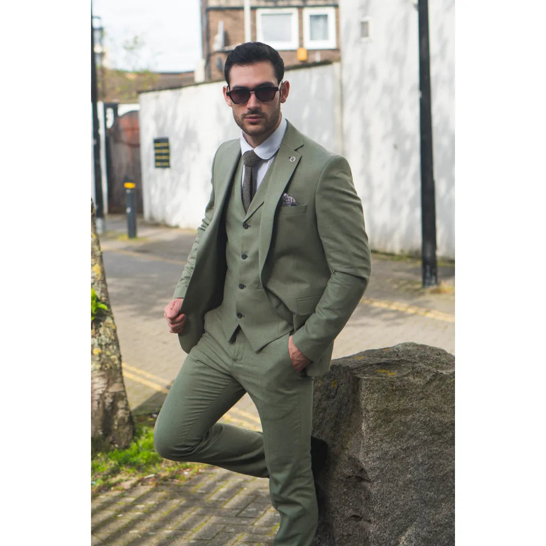 Wedding Suits Green Linen Suit Jacket Olive Green Linen Wedding Suits /Prom  Blazer Suits For Men