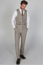 Load image into Gallery viewer, Ralph Beige 3 Piece suit for hire