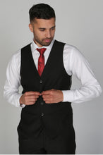 Load image into Gallery viewer, Holland Beige 2 piece suit with Parker Black Waistcoat