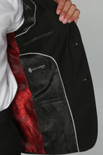 Load image into Gallery viewer, Parker black 3 piece suit for hire