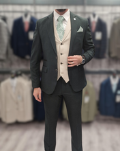 Load image into Gallery viewer, TC Olive + TC Cream Waistcoat Wedding Quotation