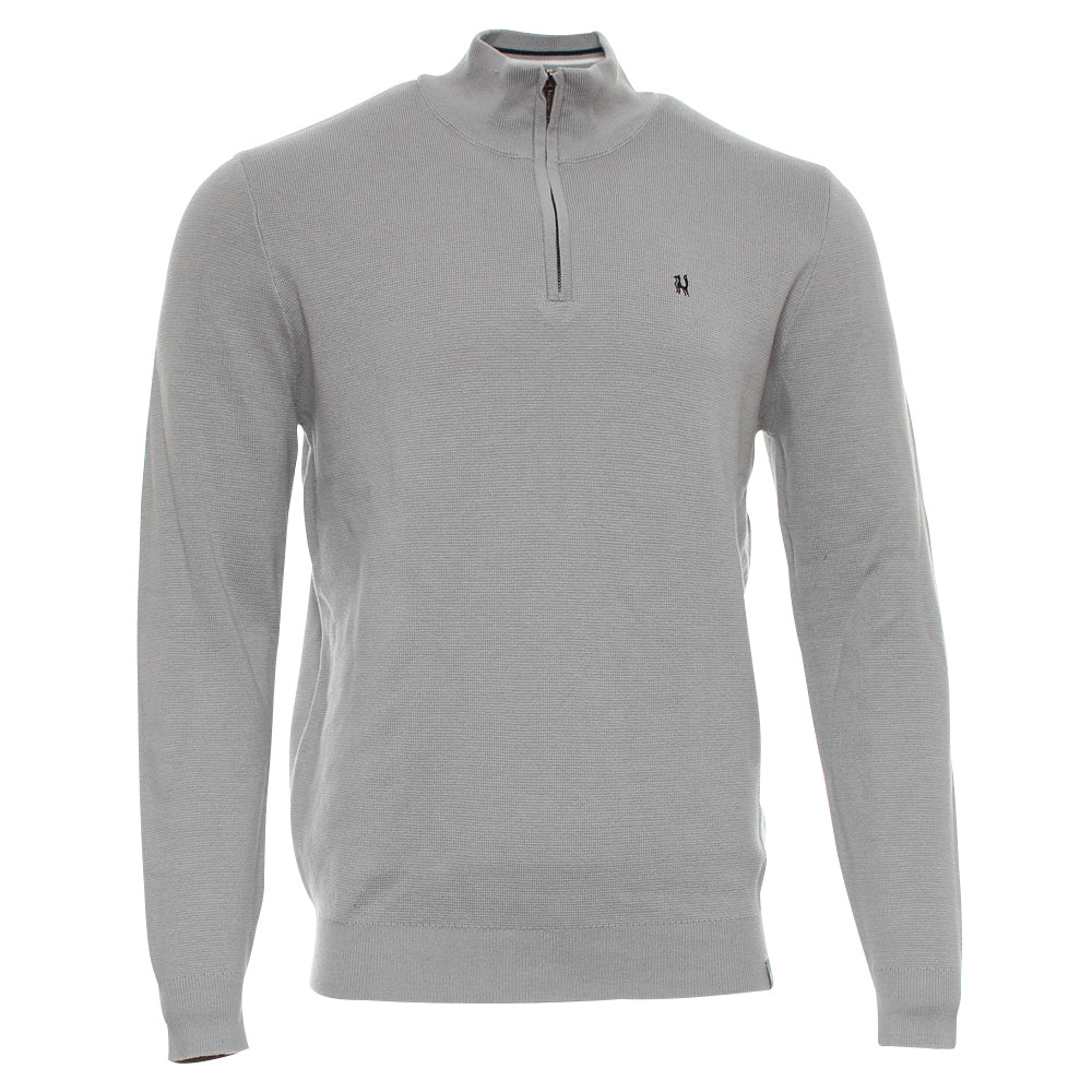 Ultan Grey Half Zip with Sand Chinos