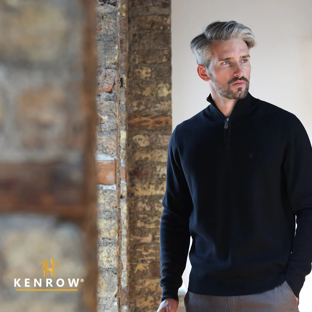 Warren Half Zip Black