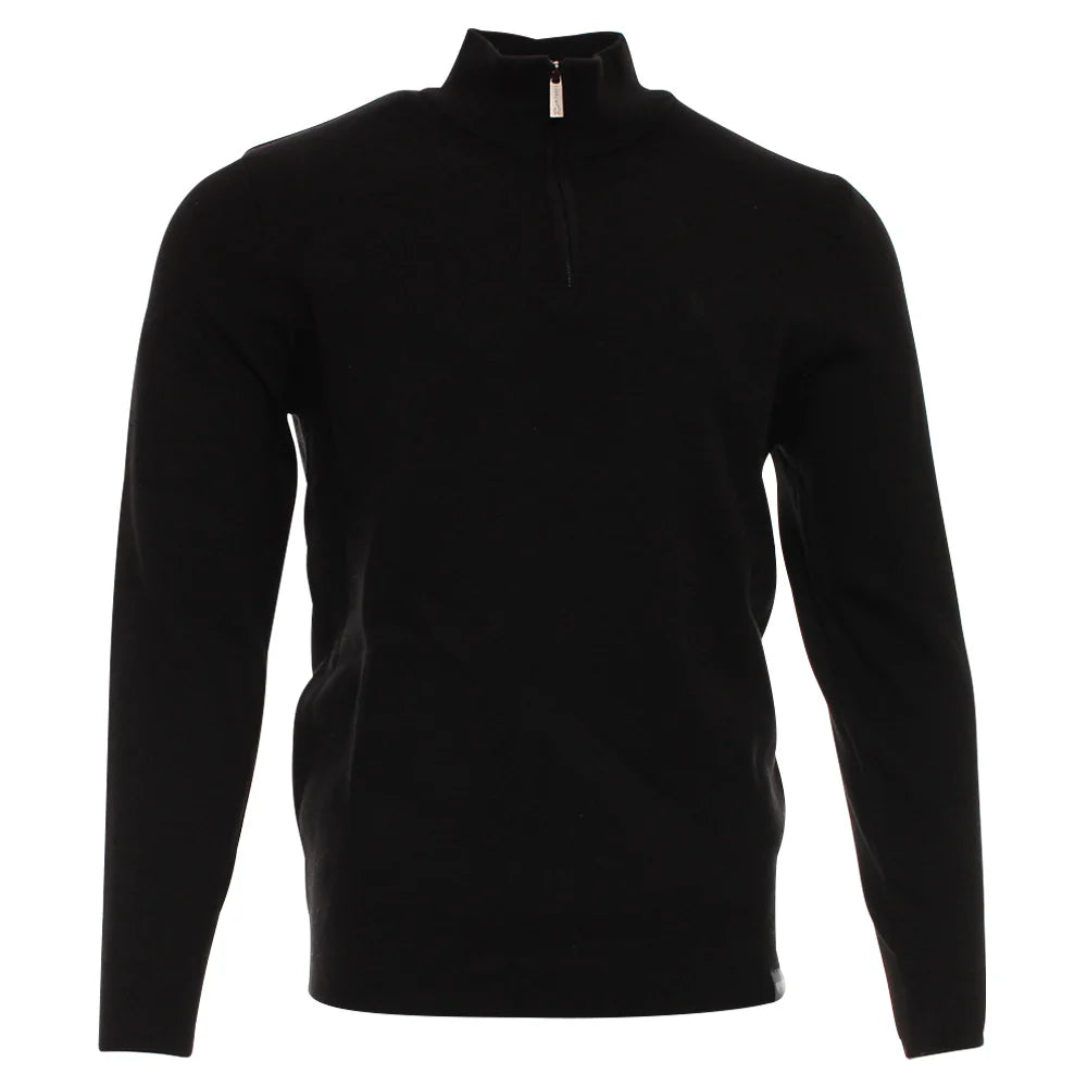 Warren Black Half Zip with Sand Chinos