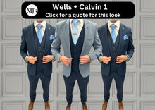 Load image into Gallery viewer, Wells + Calvin Navy Wedding Quotation 1