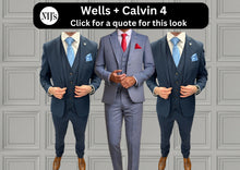 Load image into Gallery viewer, Wells + Calvin Navy Wedding Quotation 4