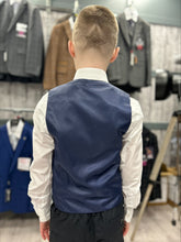 Load image into Gallery viewer, Cavani Wells Blue 3 Piece Suit with navy trouser