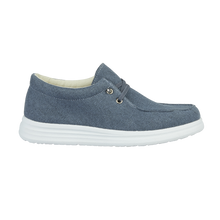 Load image into Gallery viewer, Alberto Blue Casual Canvas Trainer