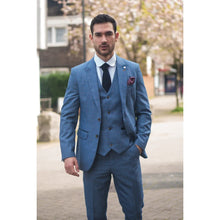 Load image into Gallery viewer, Earl Blue 3 Piece Suit