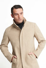 Load image into Gallery viewer, Harry Funnel Neck Coat in Oatmeal