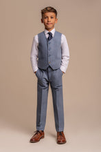 Load image into Gallery viewer, Wells Blue Boys 3 Piece Suit