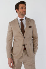 Load image into Gallery viewer, Kurt Beige 3 Piece Suit