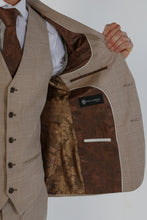 Load image into Gallery viewer, Kurt Beige 3 Piece Suit