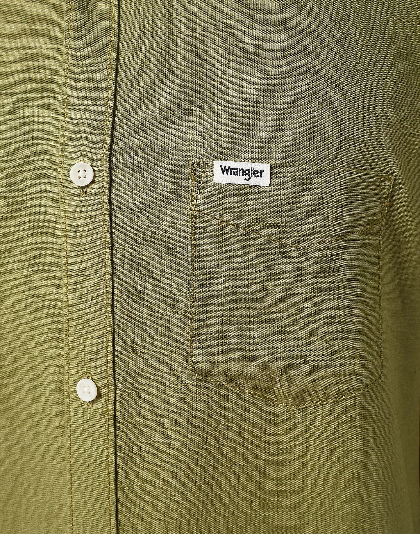 Wrangler long sleeve 1 pocket Capulet olive shirt